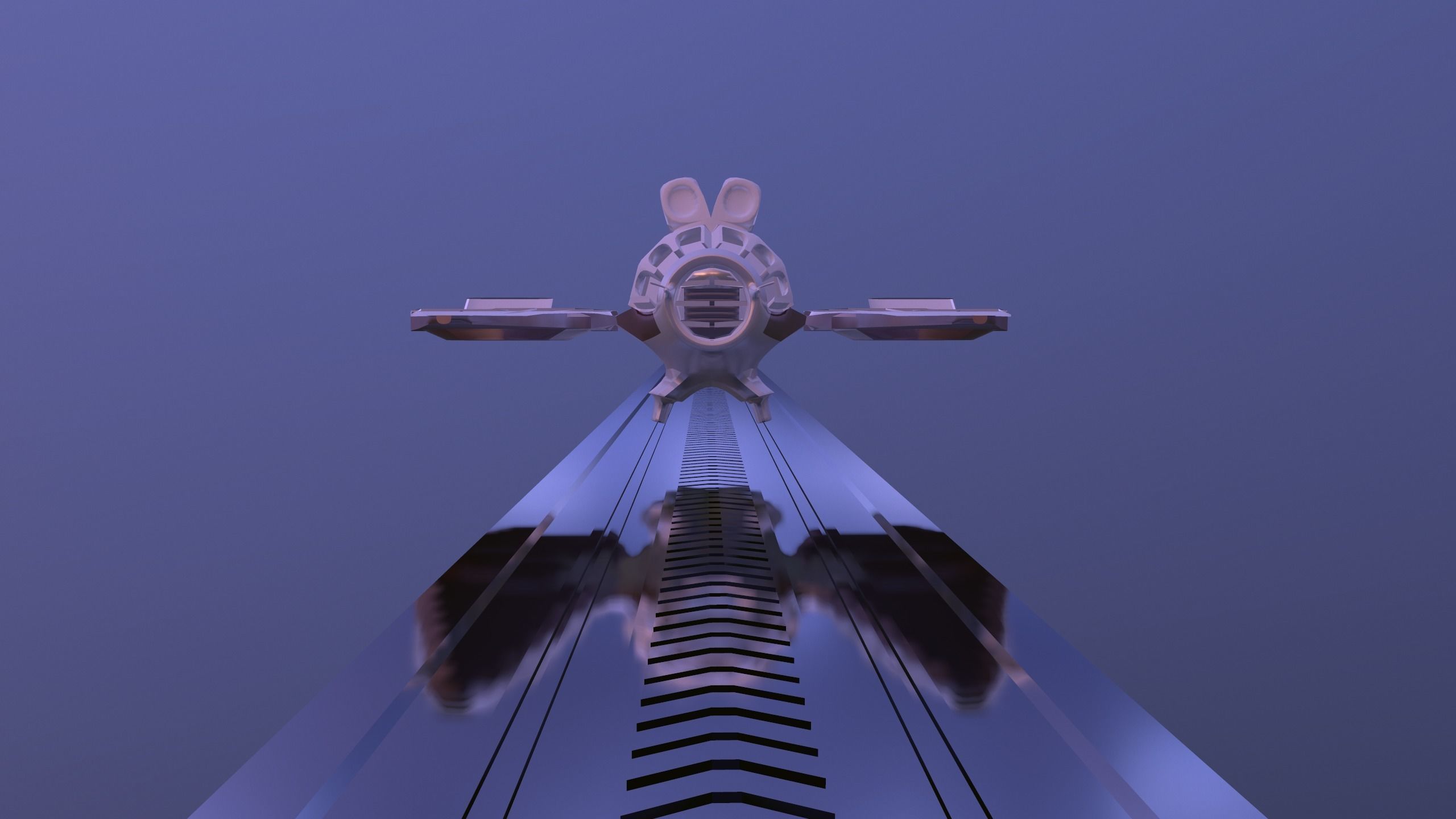 Space Ship Ultra Game Ready Low-poly 3D model_17