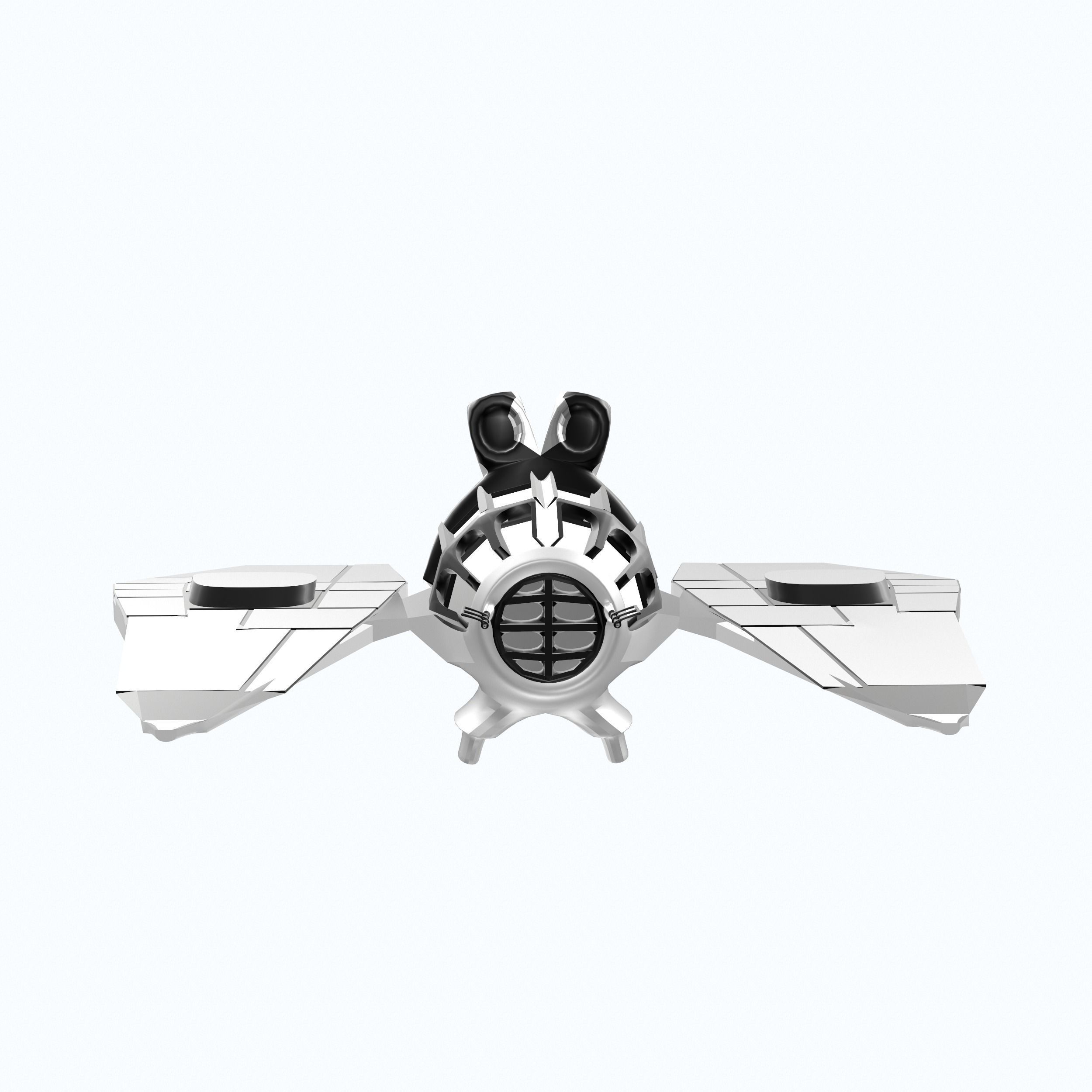 Space Ship Ultra Game Ready Low-poly 3D model_2