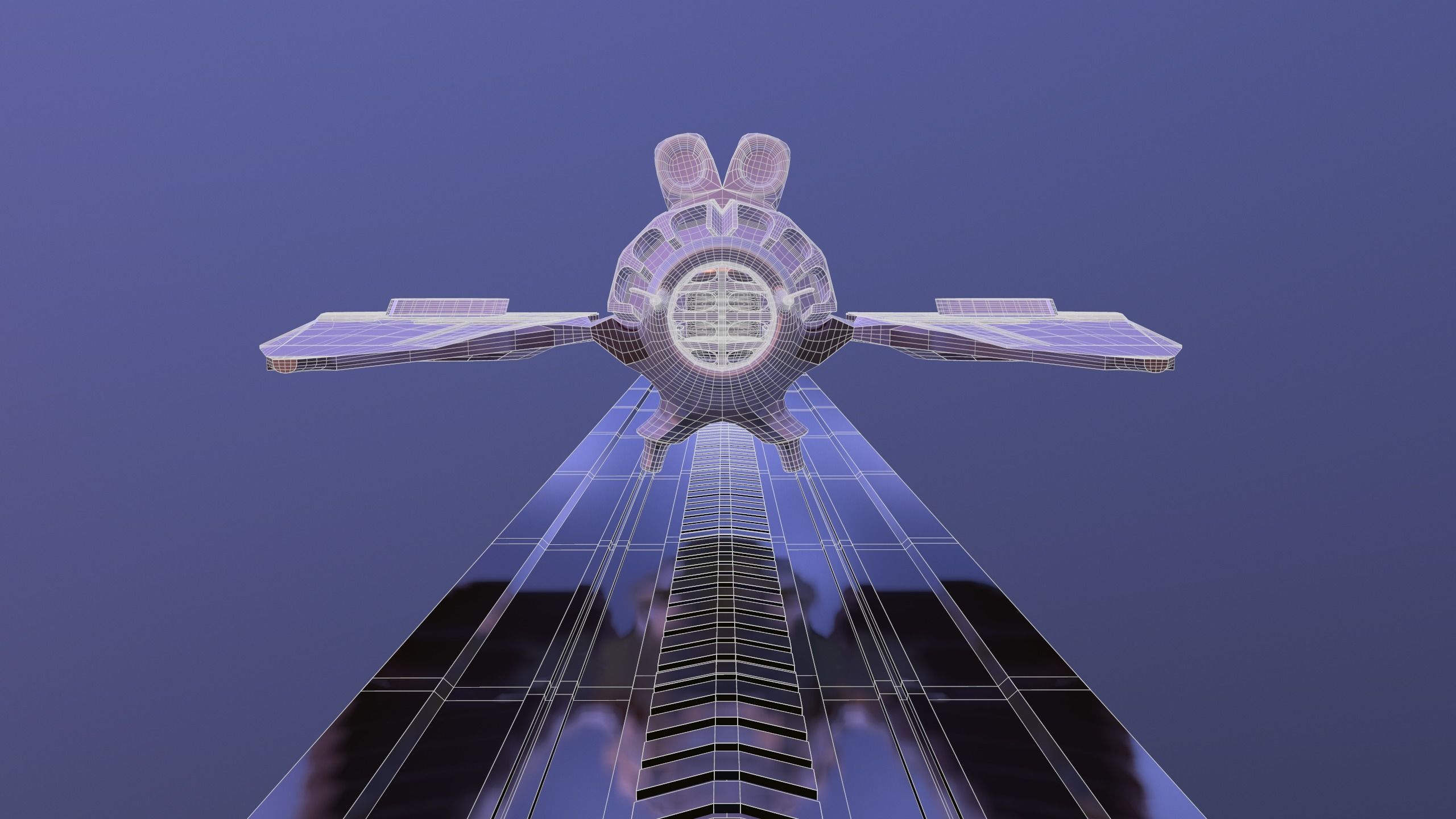 Space Ship Ultra Game Ready Low-poly 3D model_18