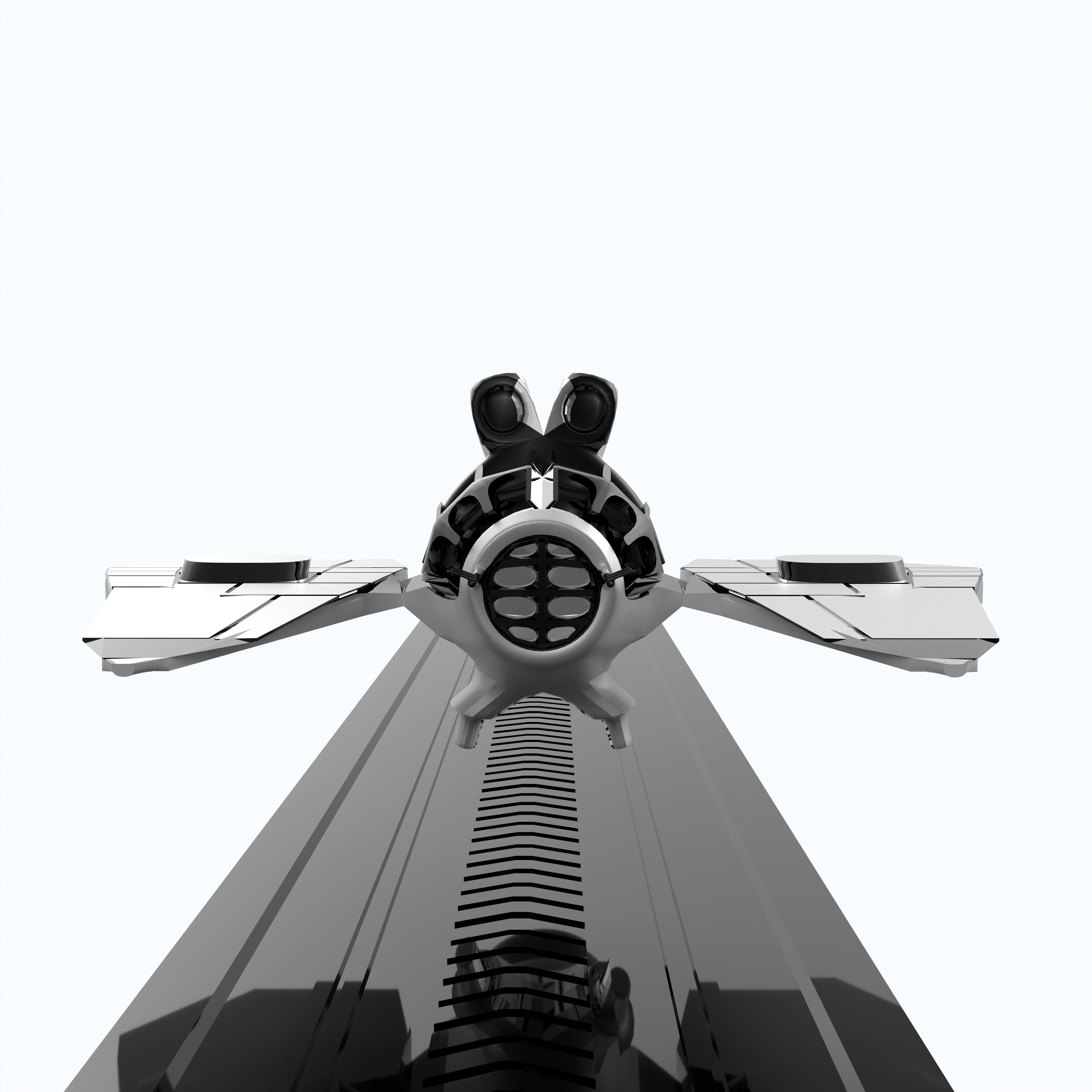 Space Ship Ultra Game Ready Low-poly 3D model_19