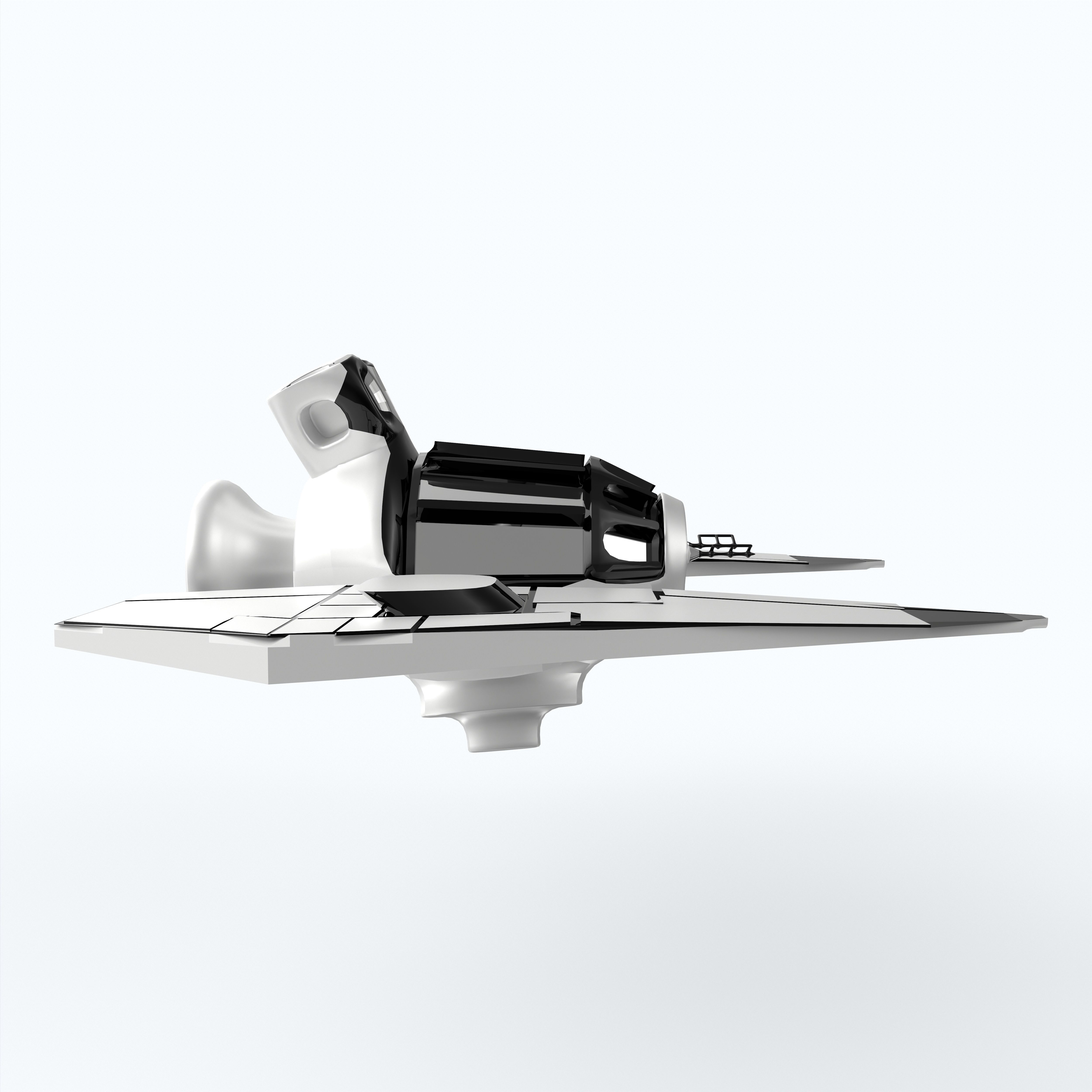 Space Ship Ultra Game Ready Low-poly 3D model_6