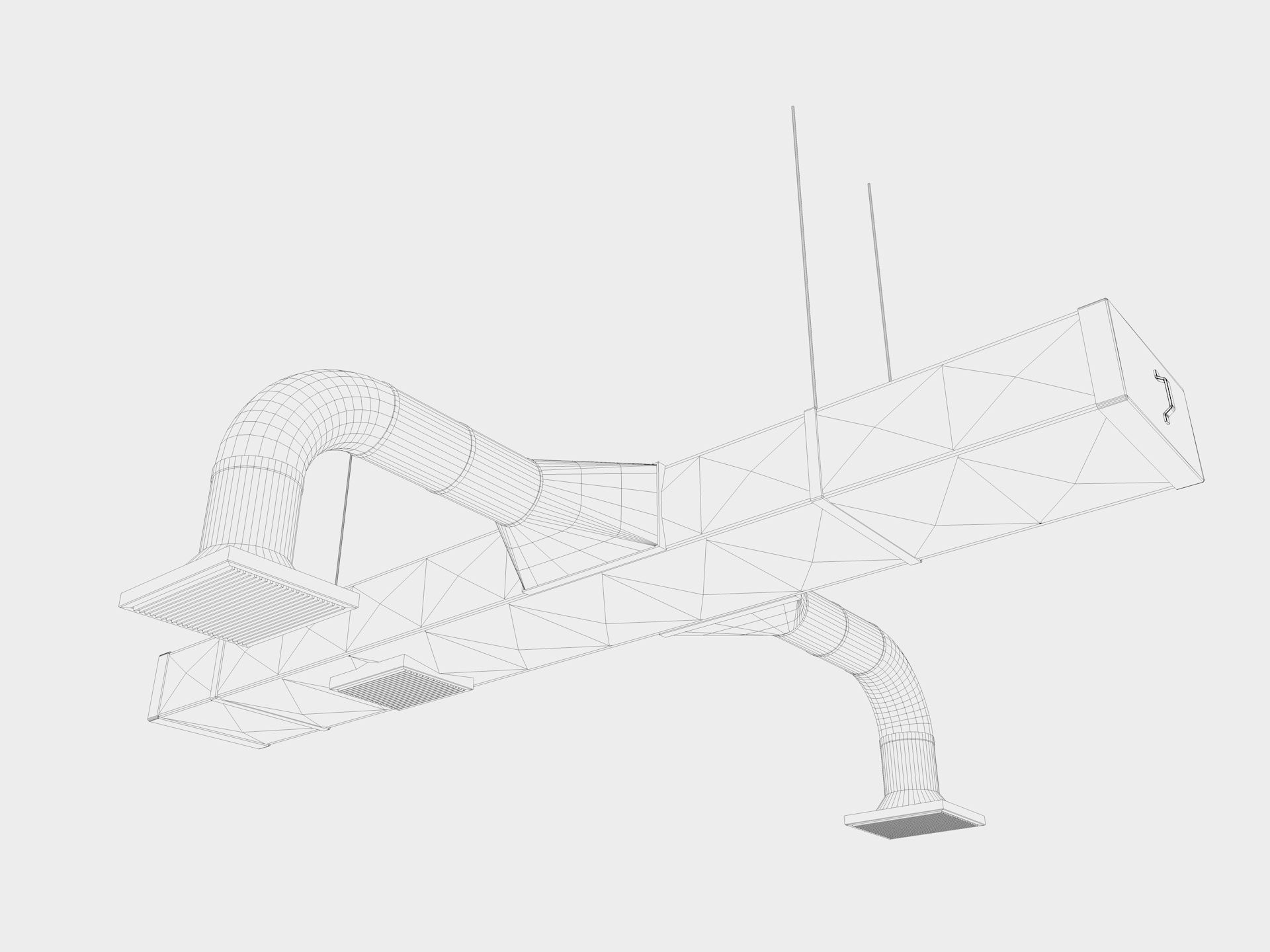 industrial Ceiling Pack 3D model_16