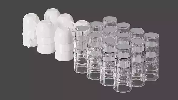 Glasses and cups set