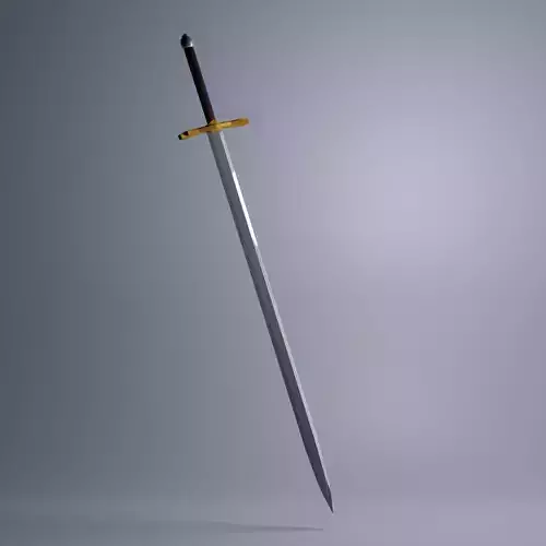Templar Sword Low-poly 3D model