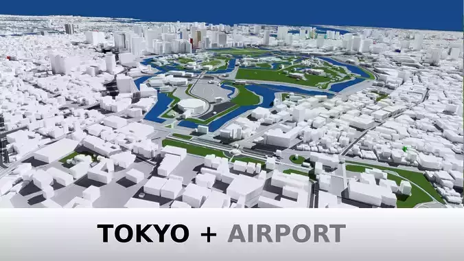 Tokyo full city and airport
