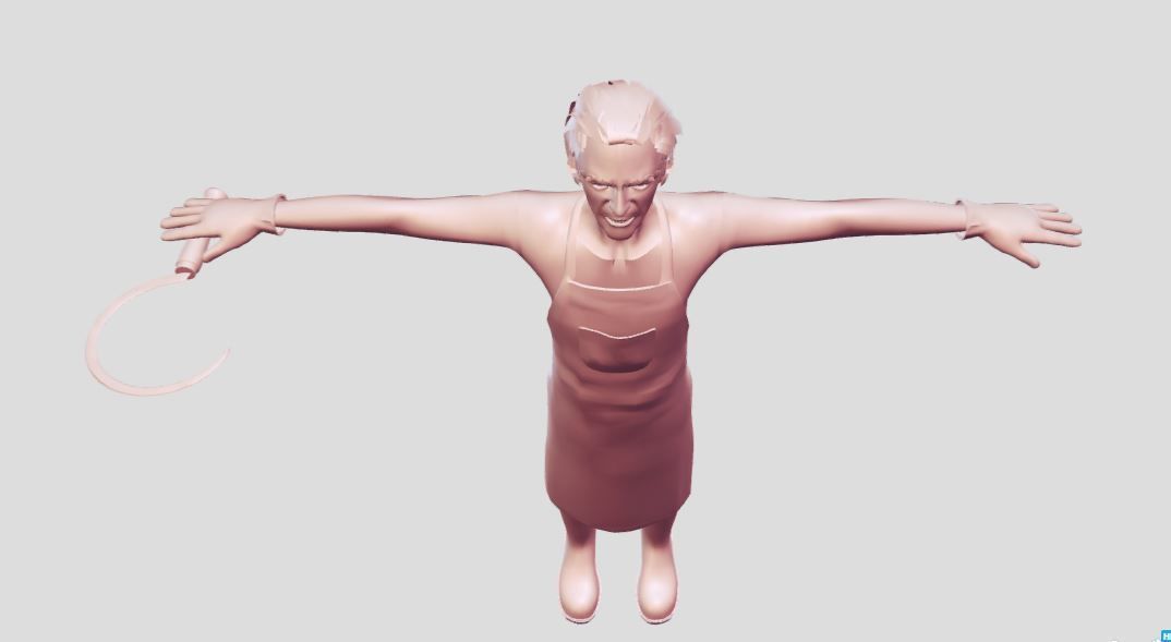 Man boots sickle 3D model_3