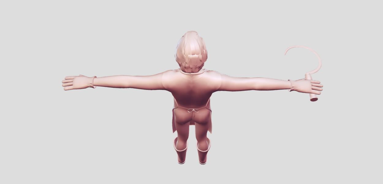 Man boots sickle 3D model_4