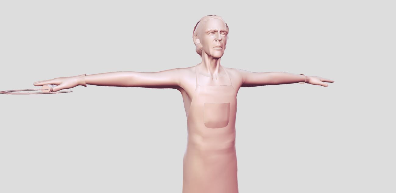 Man boots sickle 3D model_1