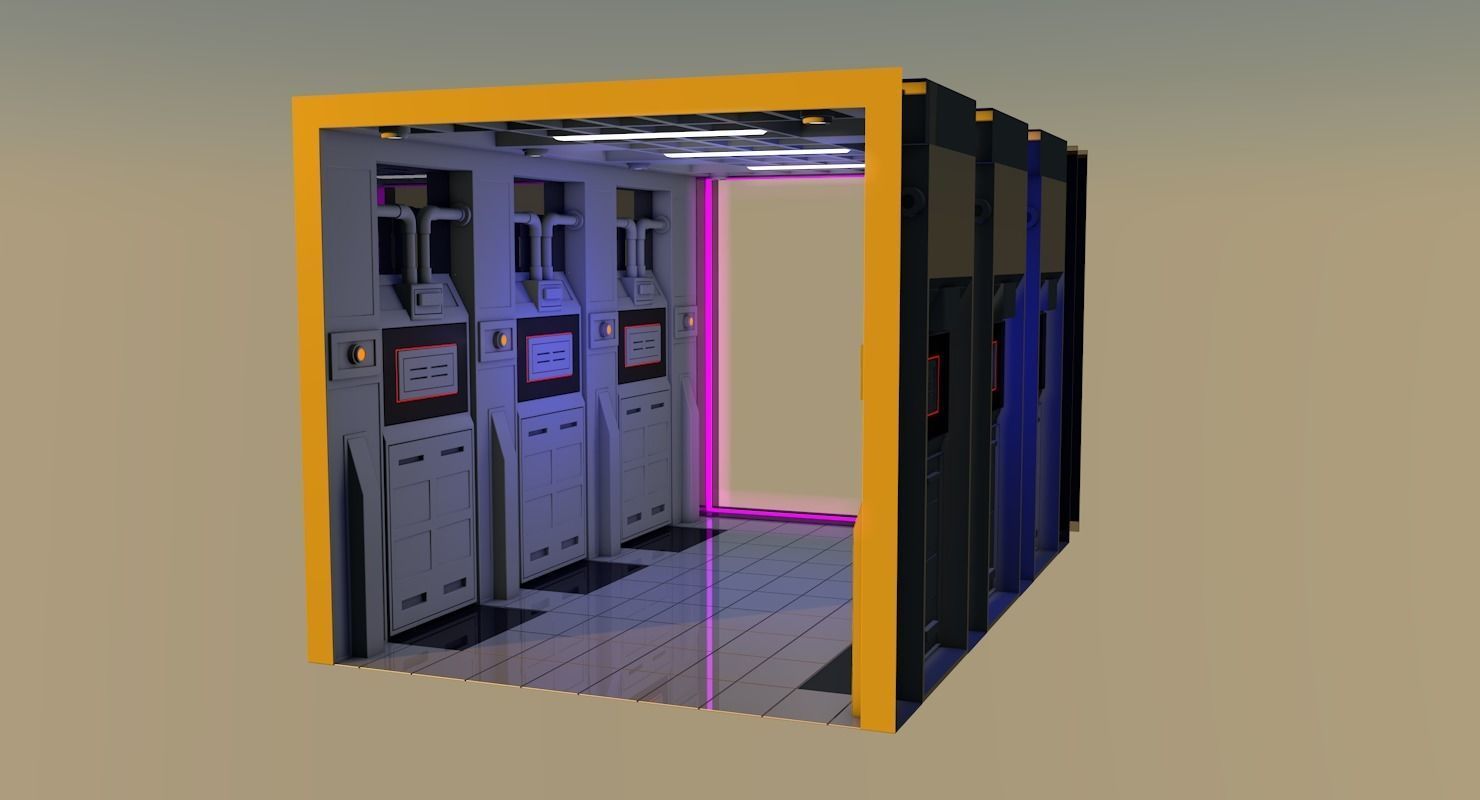 Sci Fi Interior 3D model_7