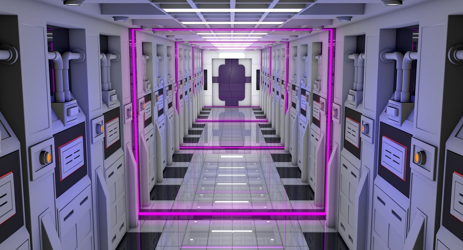 Sci Fi Interior 3D model_4