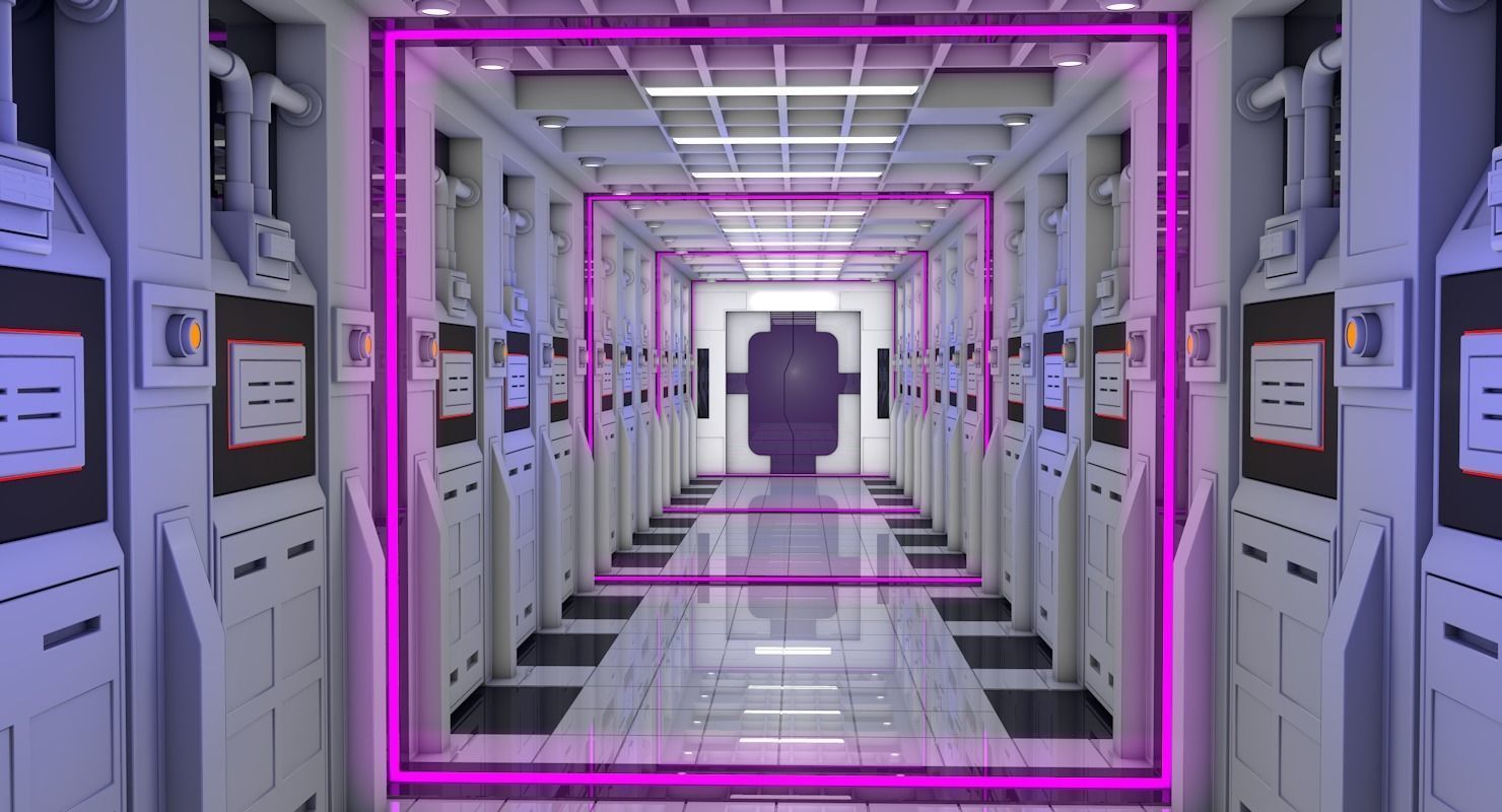 Sci Fi Interior 3D model_2