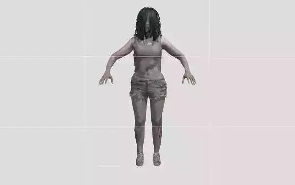 female creepy zombie horror enemy