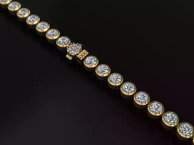 4mm Bezel Tennis Bracelet Links