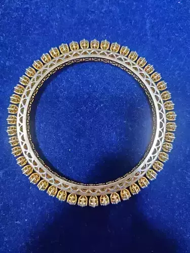 bangles gold and diamond bangle
