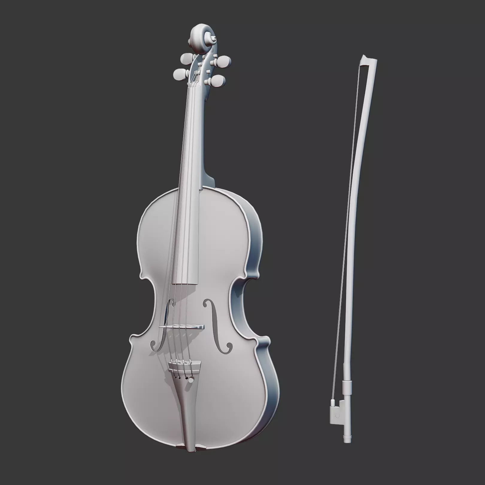 Violin 3D model 3D model