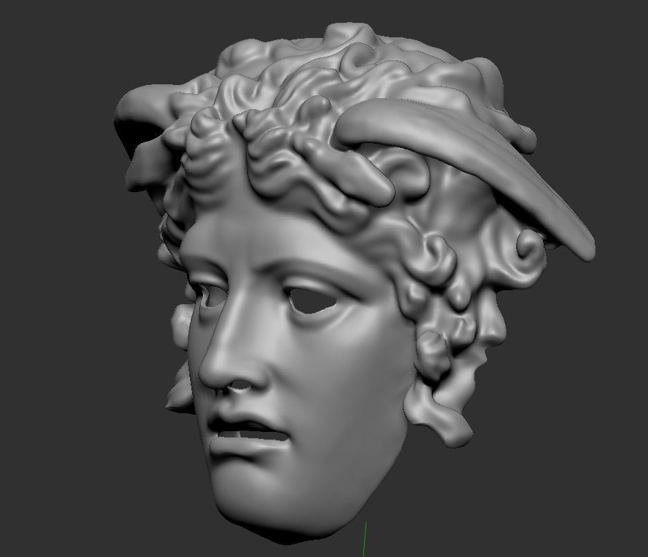 Medusa Rondanini Versace mask  3D print model_9