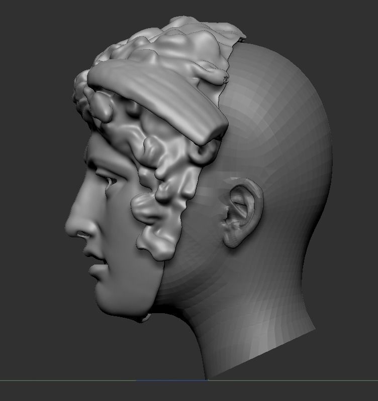 Medusa Rondanini Versace mask  3D print model_3