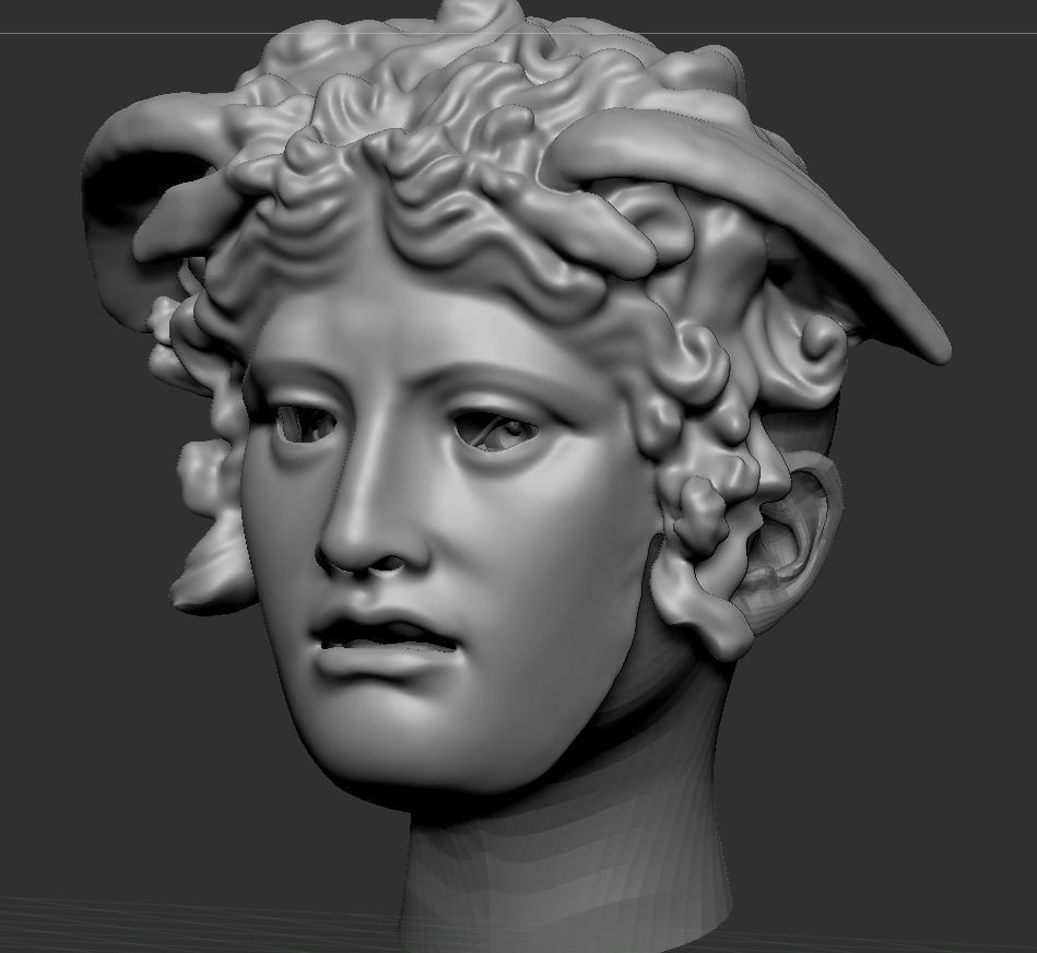 Medusa Rondanini Versace mask  3D print model_2