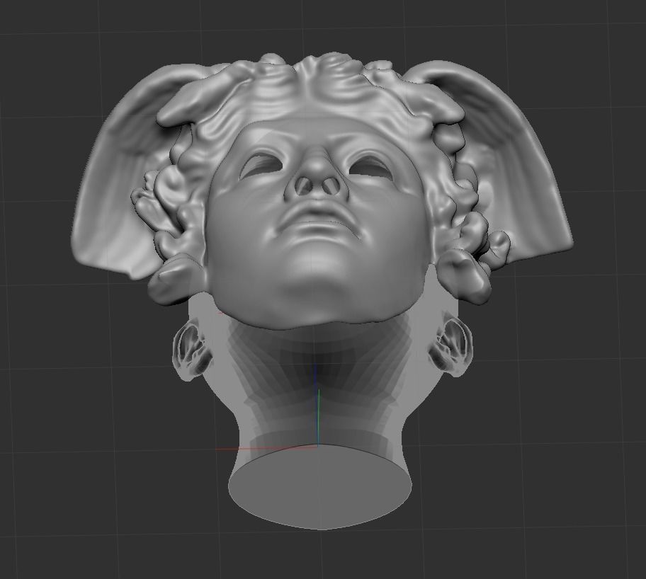 Medusa Rondanini Versace mask  3D print model_7