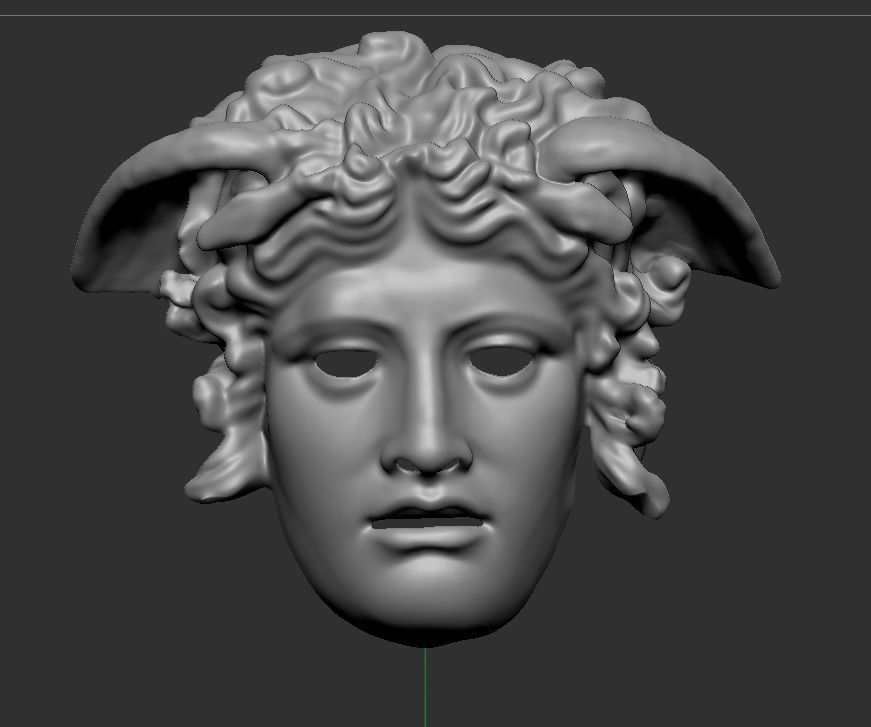 Medusa Rondanini Versace mask  3D print model_8