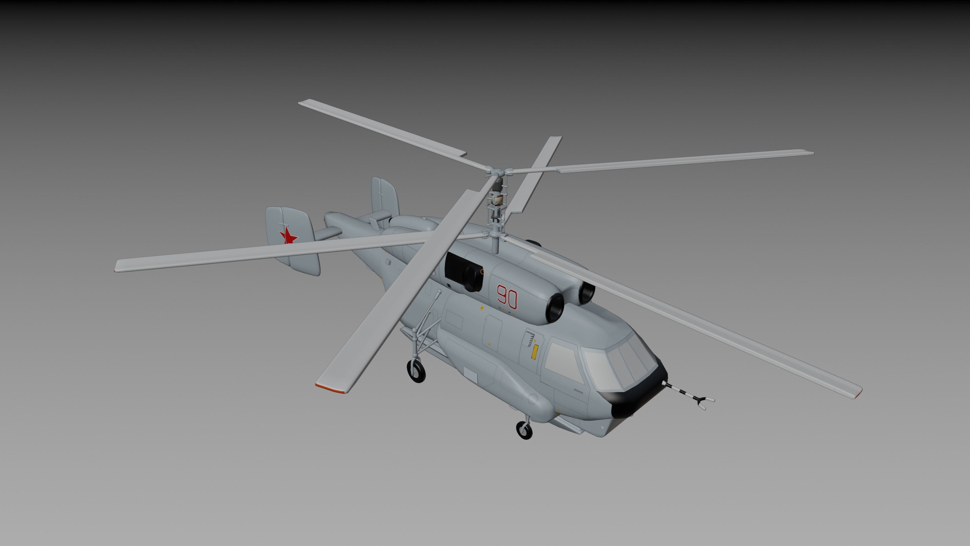 Kamov - Ka-31 - THE AWACS HELICOPTER - 3D model_4