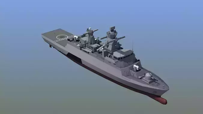 Braunschweig Corvette Low-poly 3D model