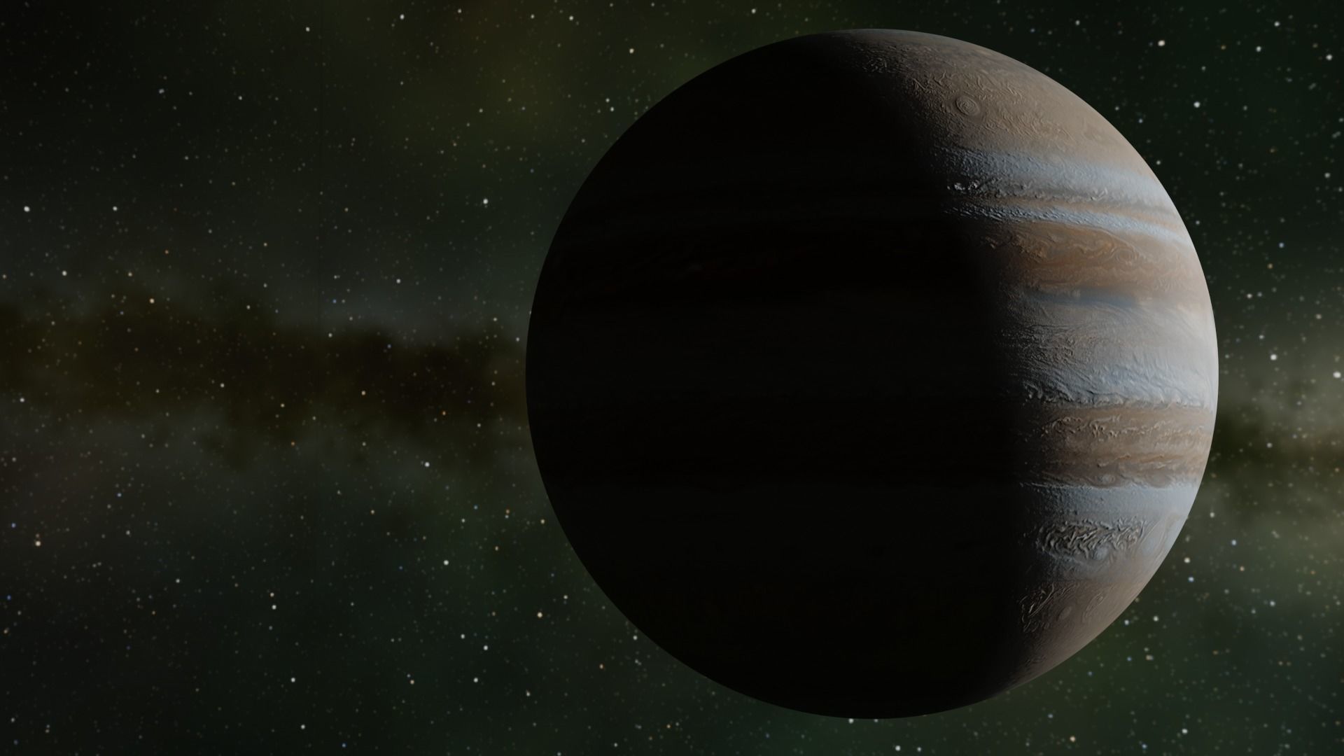 Photorealistic Jupiter 8k textures Low-poly 3D model_3