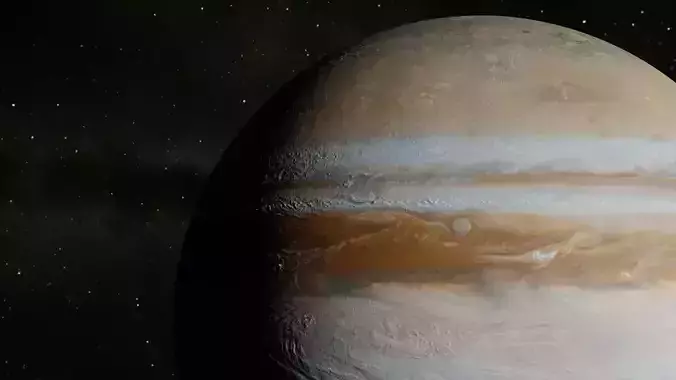 Photorealistic Jupiter 8k textures Low-poly 3D model