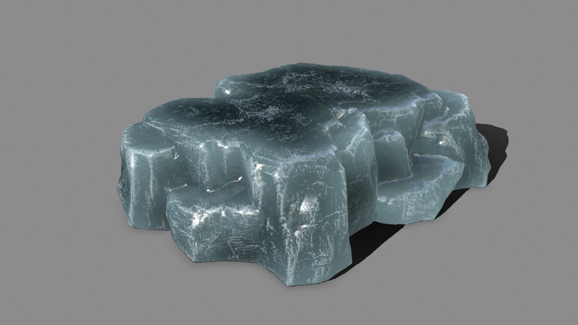 Rock Set piece of Low-poly 3D model_16
