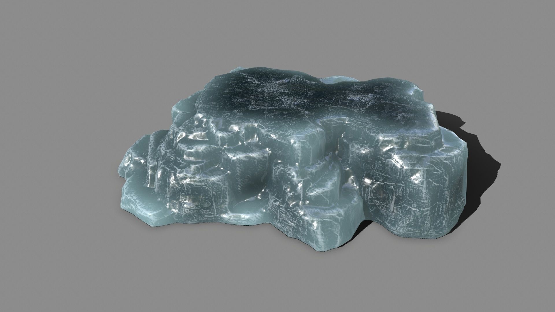 Rock Set piece of Low-poly 3D model_14