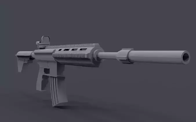 M416 3D model ar - rifle