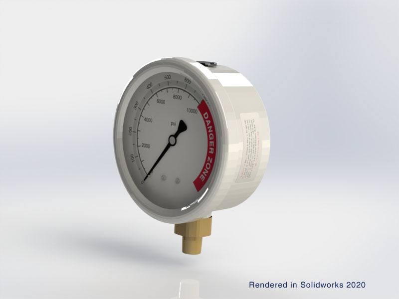 10000 PSI Pressure Gauge 3D model_6