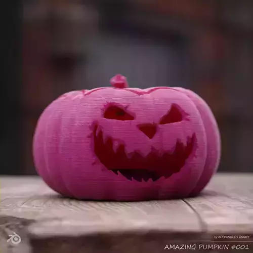 Amazing Pumpkin 001 3D print model