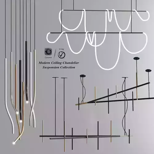 Modern Ceiling Chandelier Suspension Collection