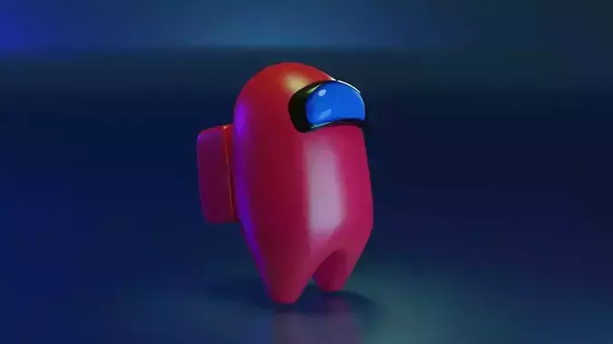 Among us Rigid  character 3D model