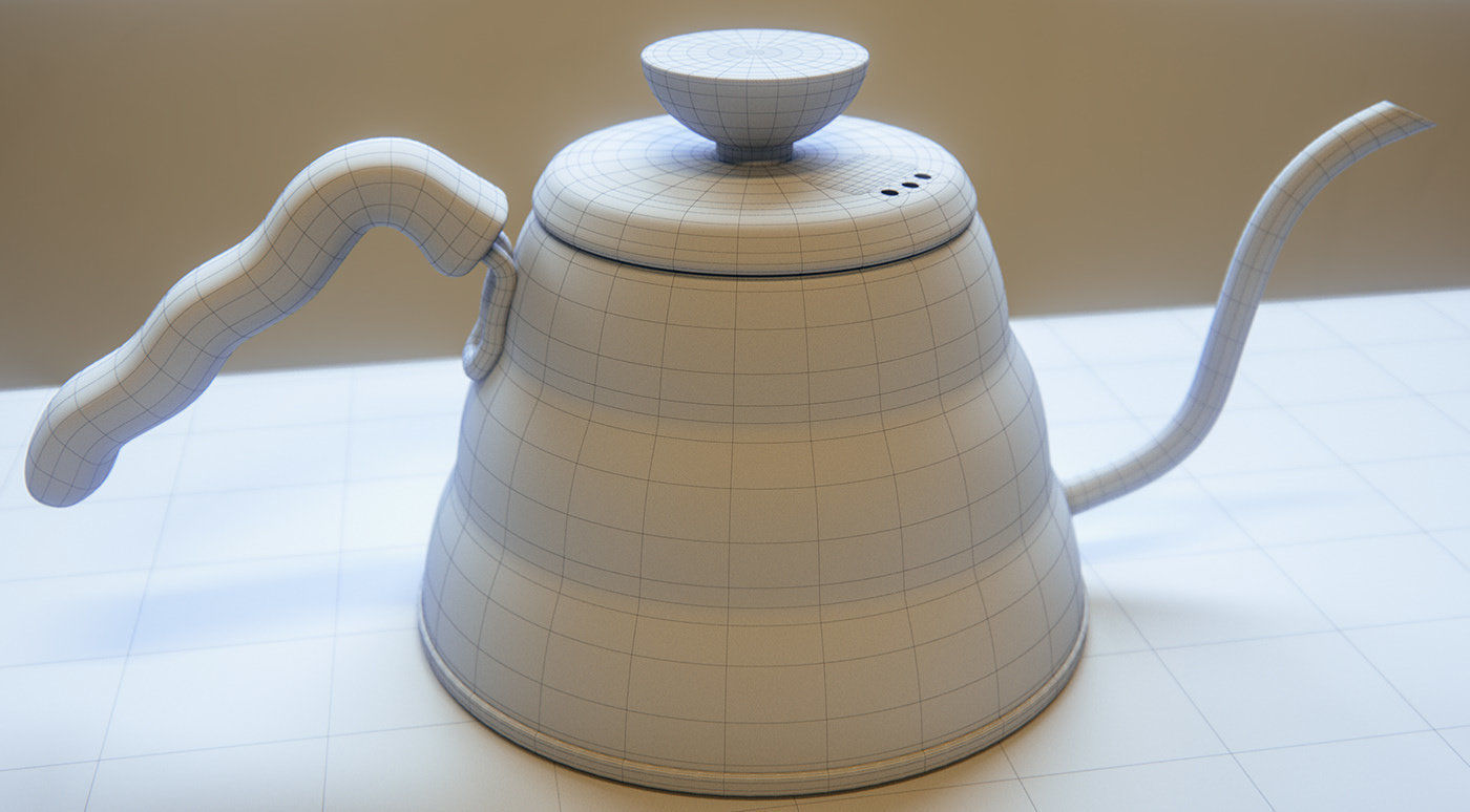 Hario kettle 3D model_1