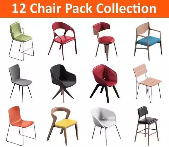 12 Chair Pack Collection 