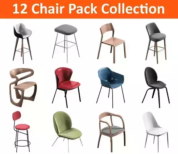 12 Chair Pack Collection 