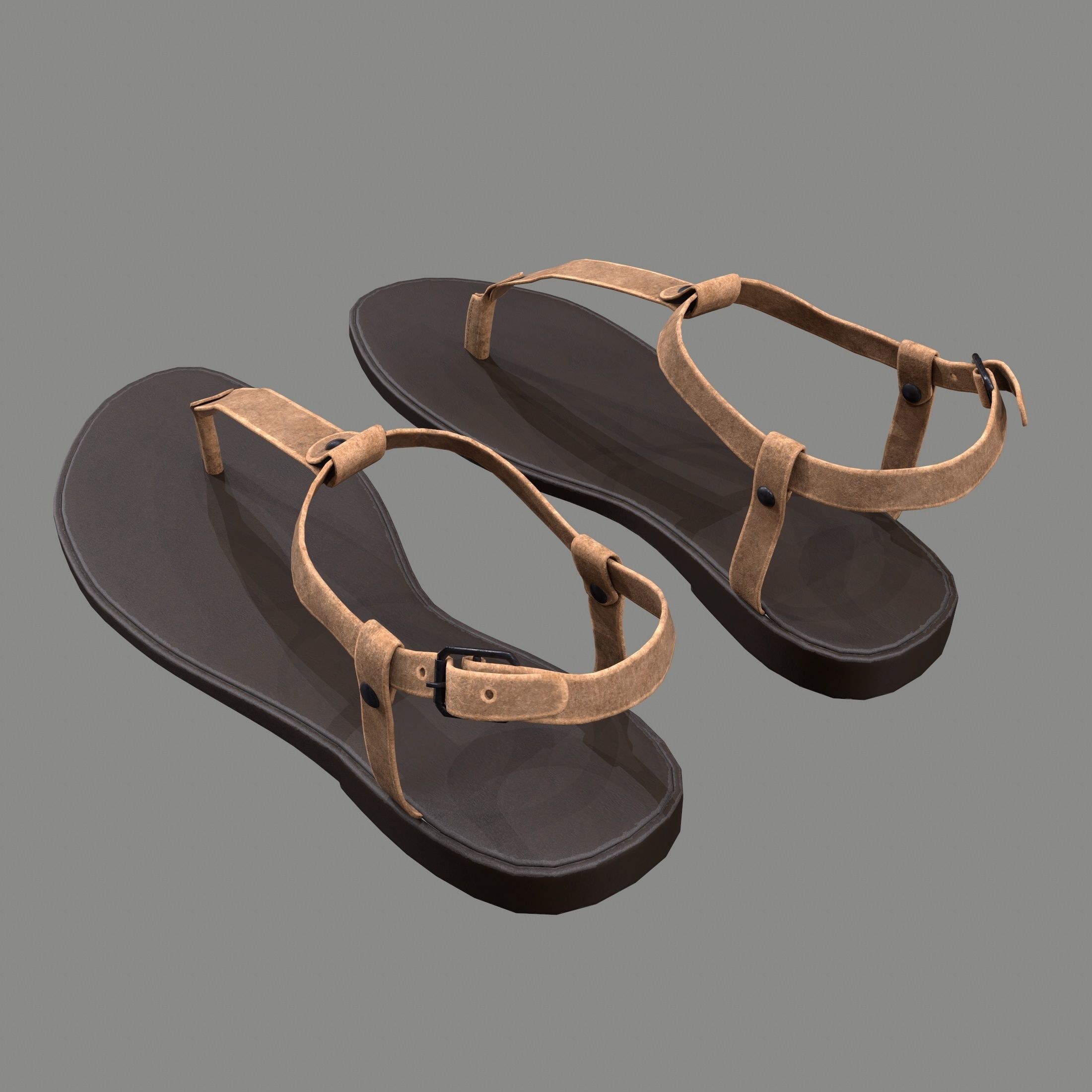 Sandals 3D model_1
