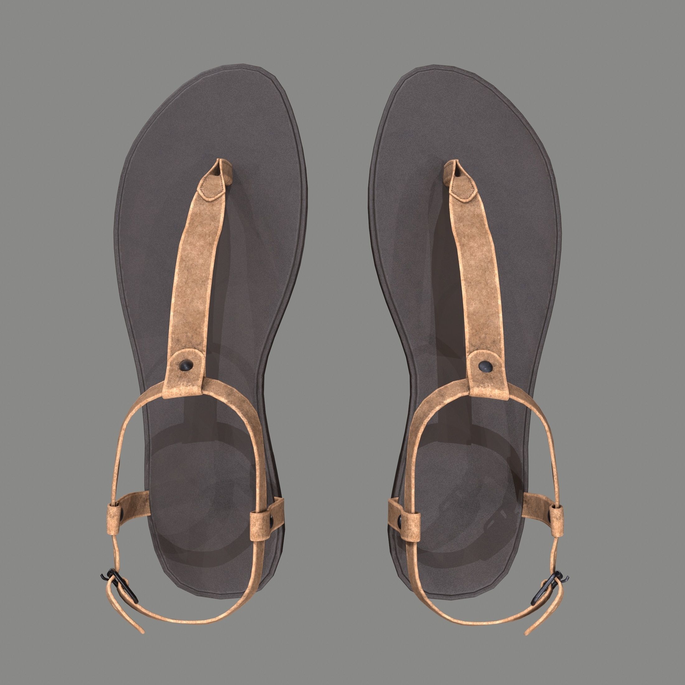 Sandals 3D model_3