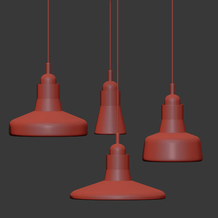 Shadow Mini Ceiling Pendant 3D model_1