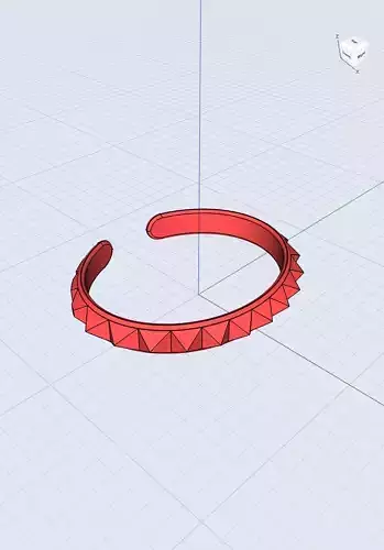 Simple single tier spiky bracelet