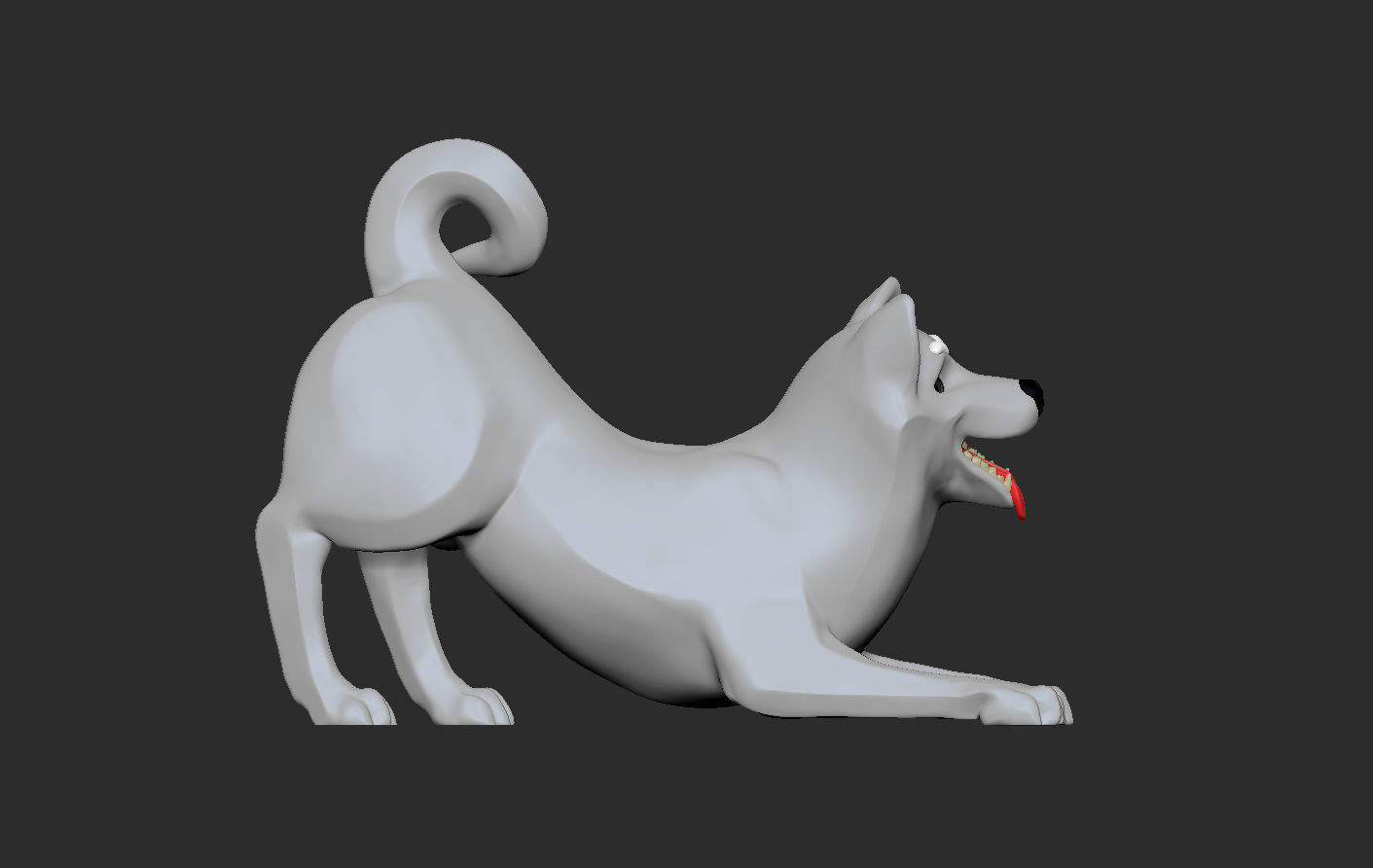 Doggie Shiba-inu 02 statuette 3D print model 3D print model_10