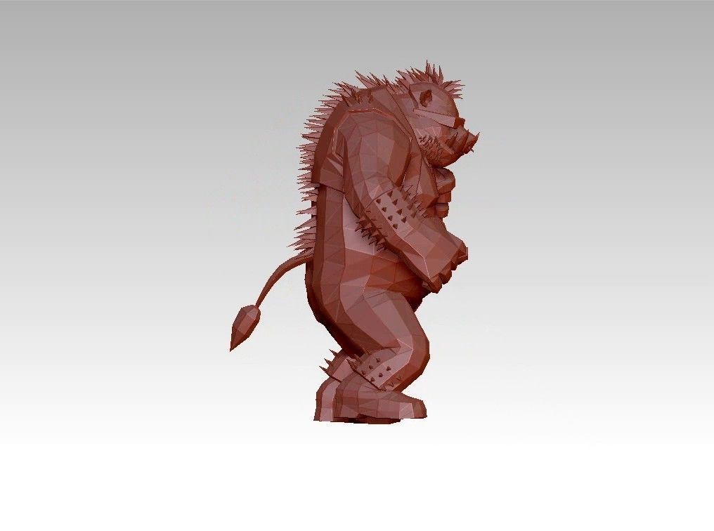 Orge Monster low poly  troll Low-poly 3D model_6