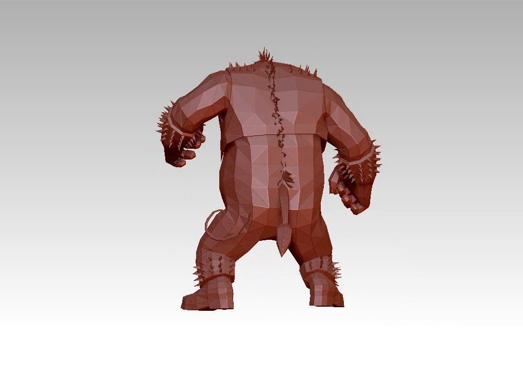 Orge Monster low poly  troll Low-poly 3D model_11