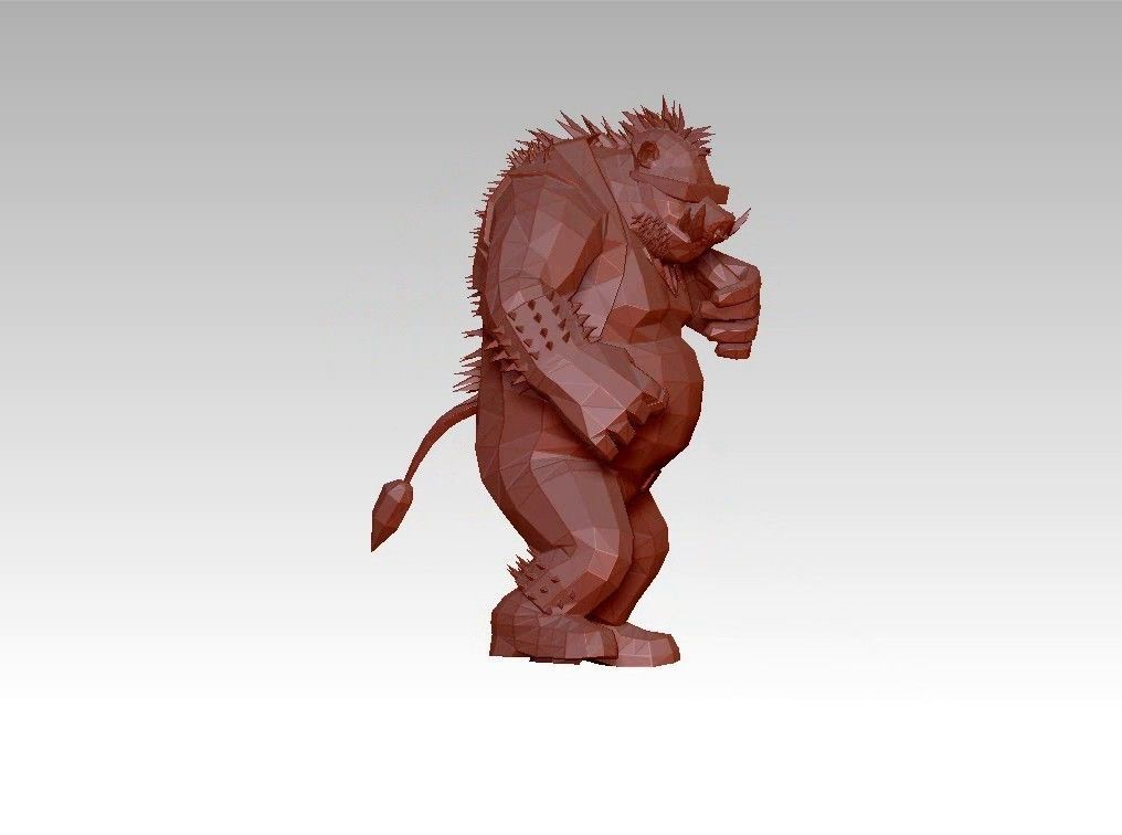 Orge Monster low poly  troll Low-poly 3D model_5