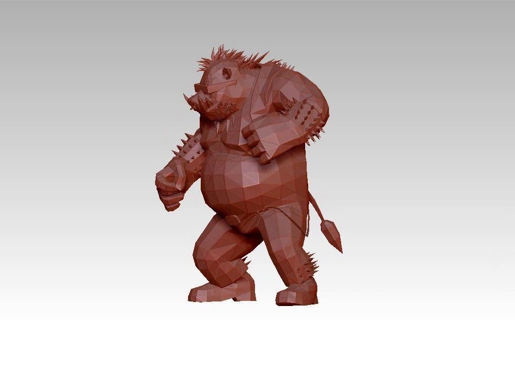 Orge Monster low poly  troll Low-poly 3D model_17