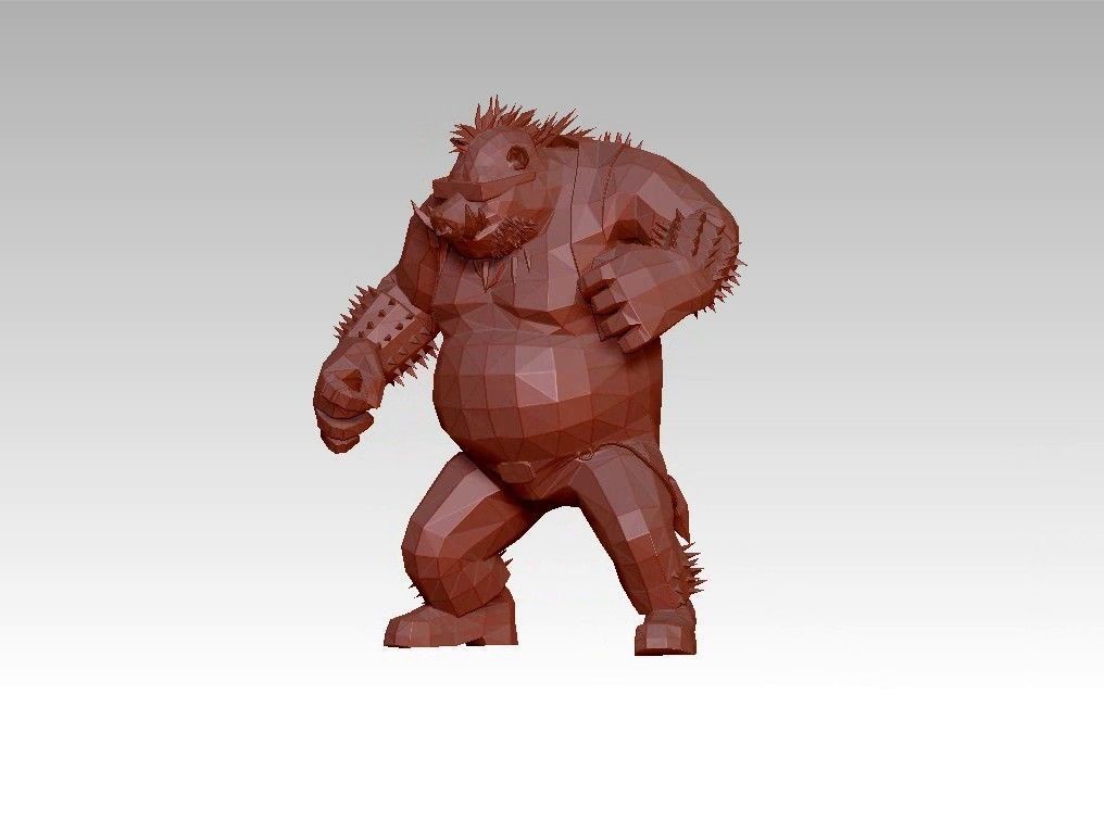 Orge Monster low poly  troll Low-poly 3D model_18