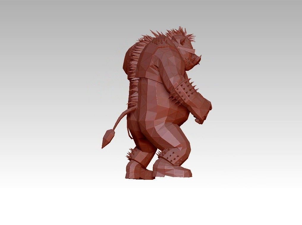 Orge Monster low poly  troll Low-poly 3D model_7
