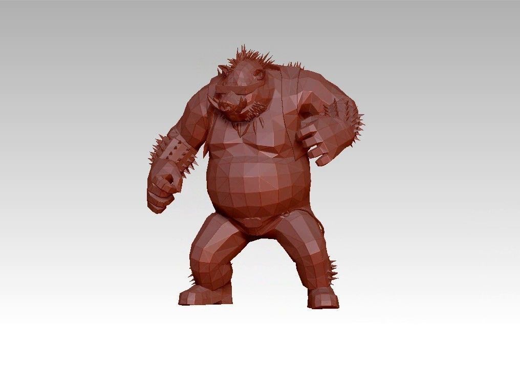 Orge Monster low poly  troll Low-poly 3D model_19